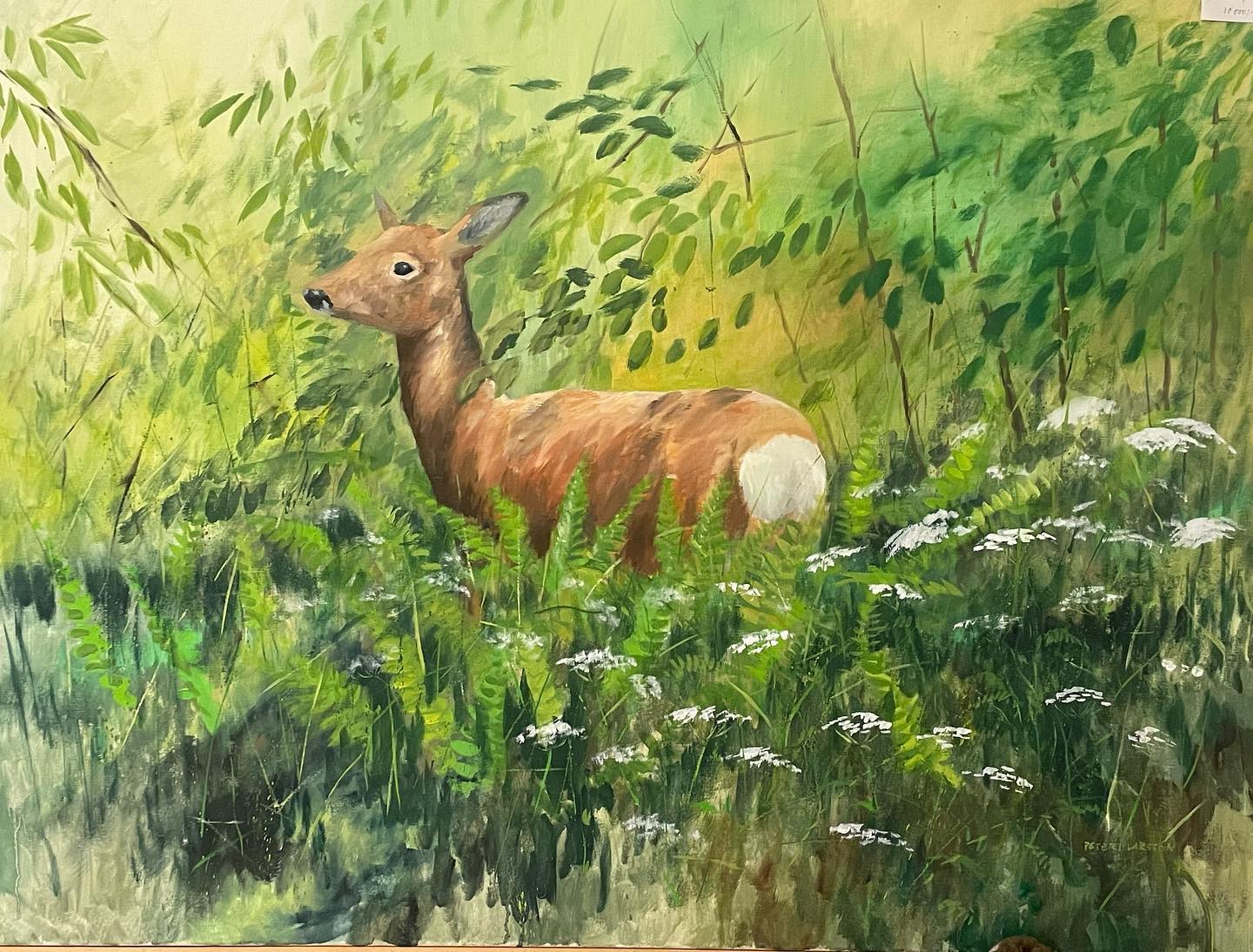 Råget olja på duk 120 x 100 cm 15000:-